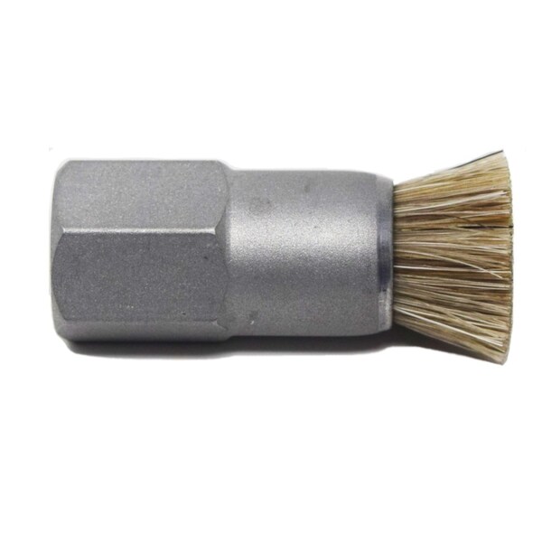 5/8" D Body Horsehair Fill .093" Orifice Female Thread Flow Thru Brush